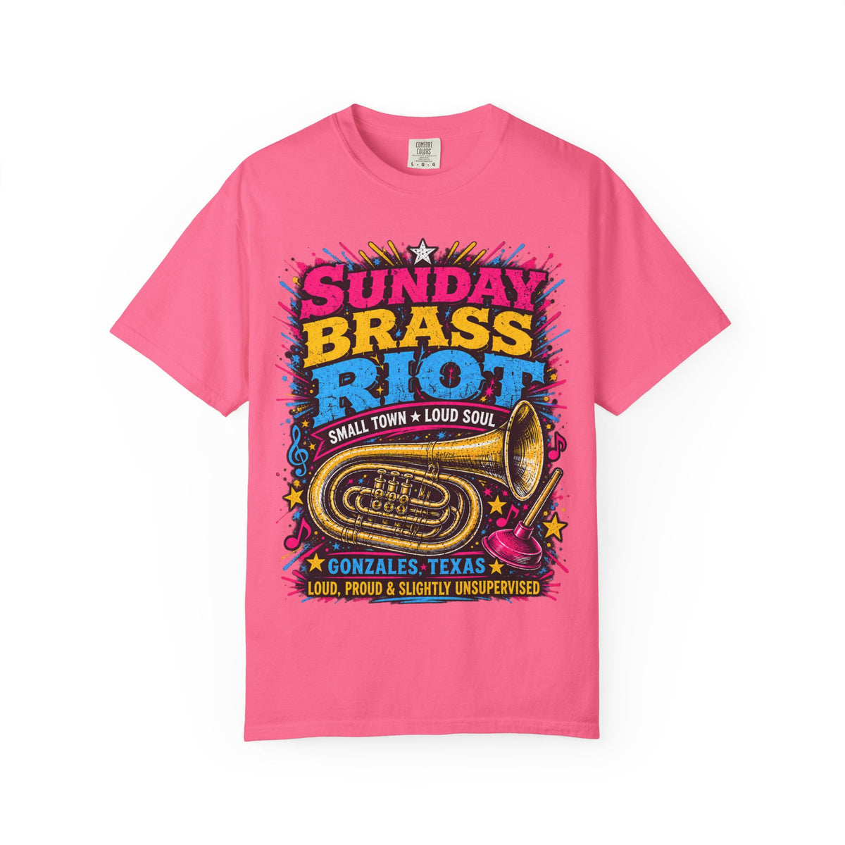Sunday Brass Riot T‑Shirt — Gonzales Texas Band Tee