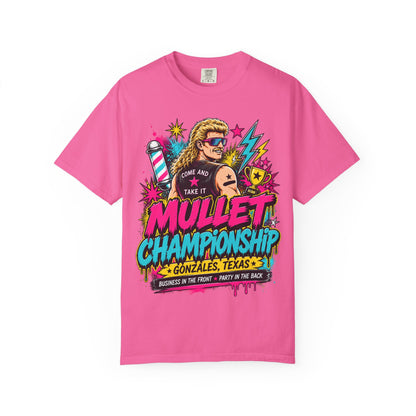 Mullet Championship T-Shirt — "Business in the Front, Party in the Back" Retro Graphic Tee