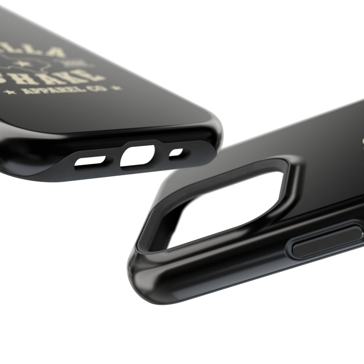 Black w/Ivory Logo lmpact-Resistant Phone Cases