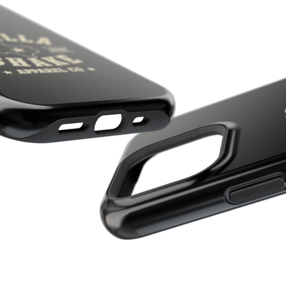 Black w/Ivory Logo lmpact-Resistant Phone Cases
