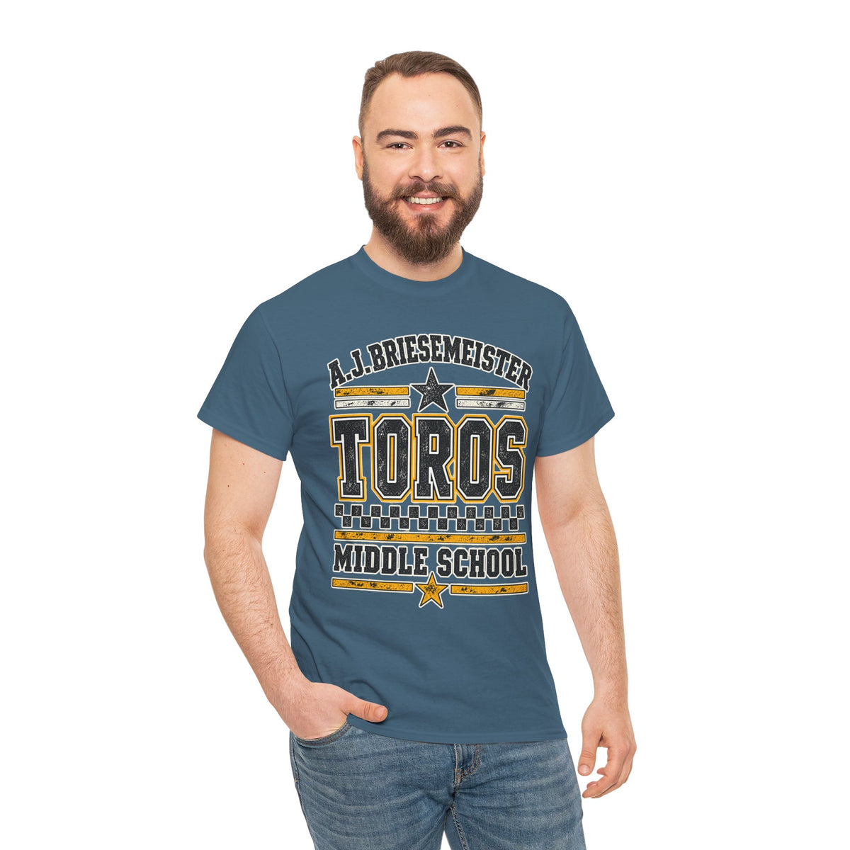Toros Middle School Tee — A.J. Briesemeister School Spirit T-Shirt