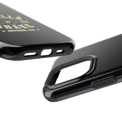 Black w/Ivory Logo lmpact-Resistant Phone Cases