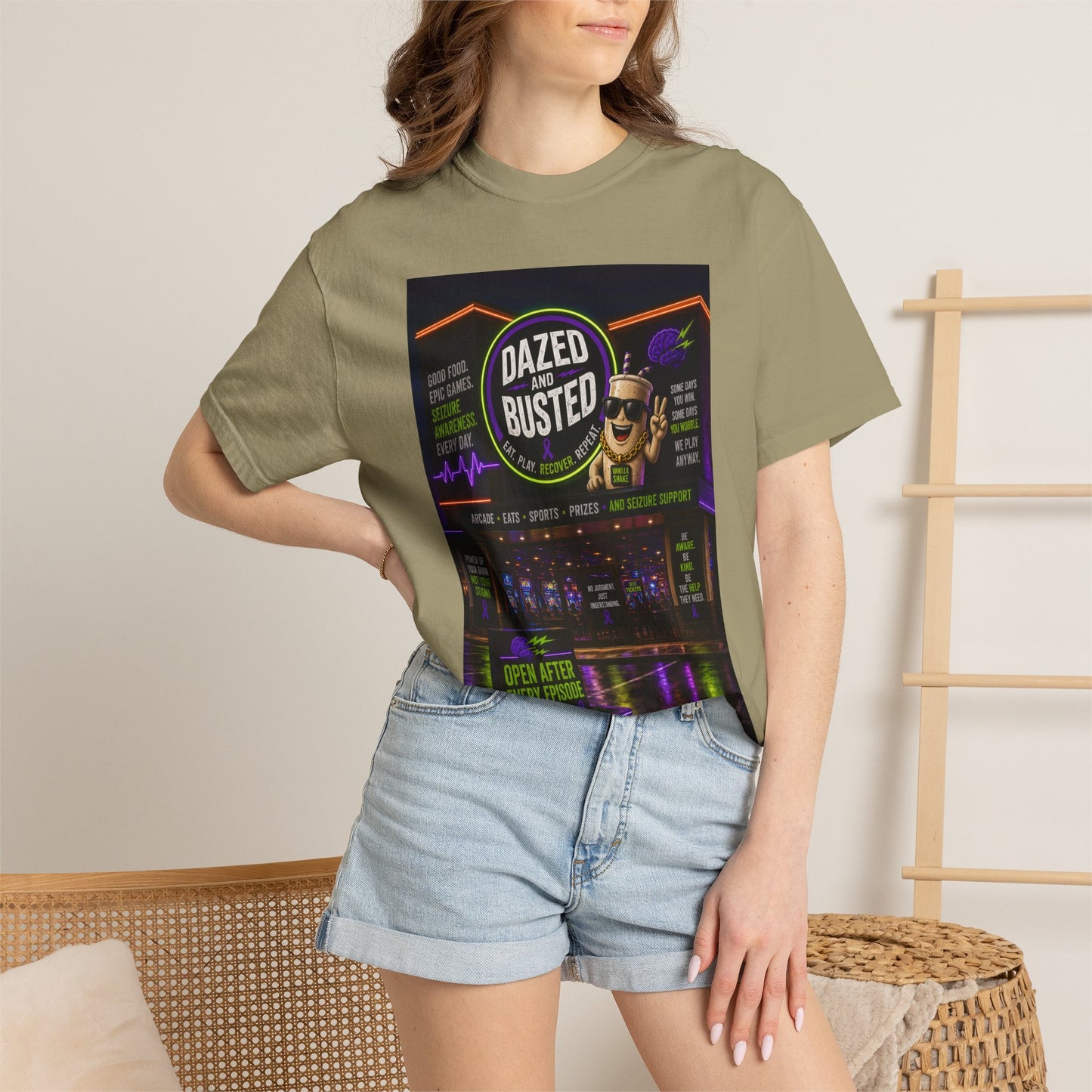 Dazed & Busted Neon Arcade T-Shirt