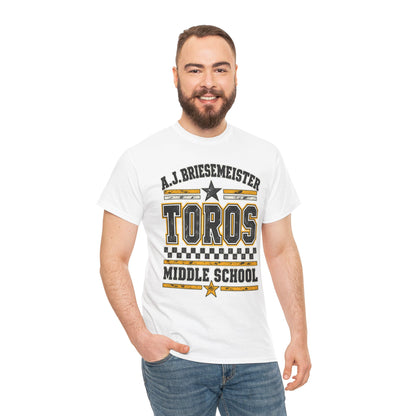 Toros Middle School Tee — A.J. Briesemeister School Spirit T-Shirt