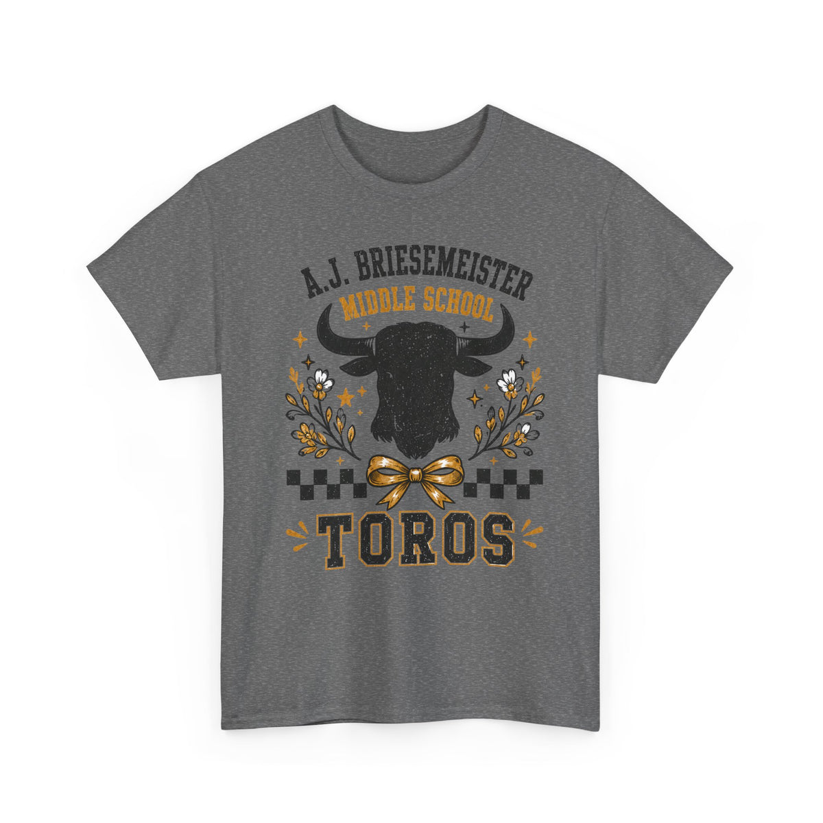 Toros Middle School Tee — A.J. Briesemeister School Spirit T-Shirt