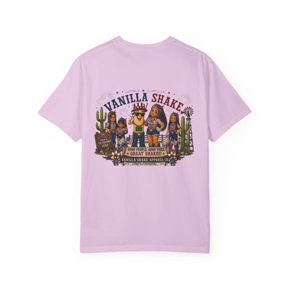 Family Shakes 4th of July-Unisex Garment-Dyed T-shirt
