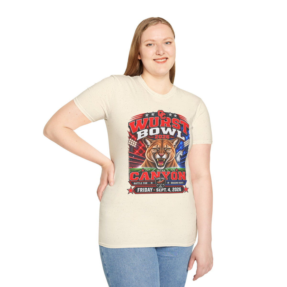 Wurst Bowl 2026 T-Shirt — Canyon Football Game Day Tee
