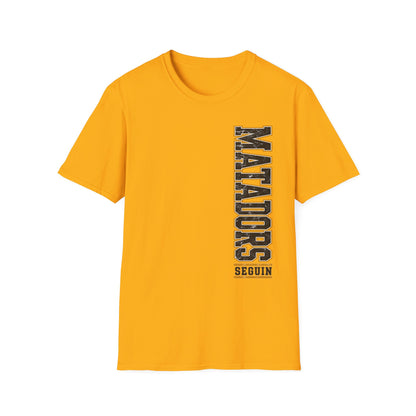 Matadors Vertical Graphic T-Shirt — Vintage Collegiate Sports Tee