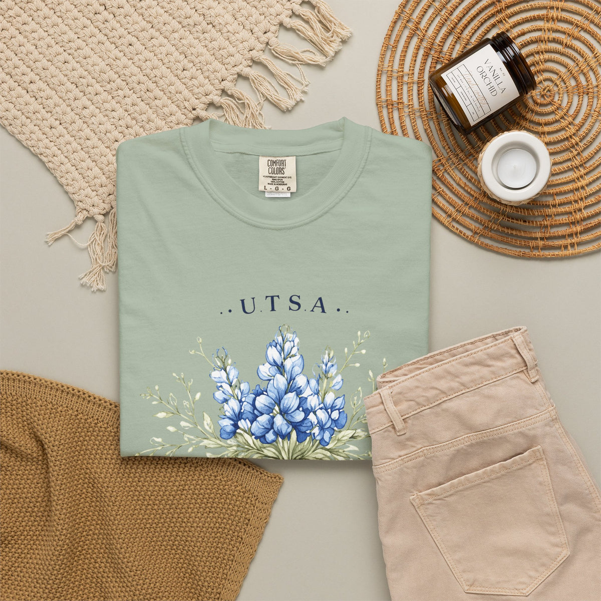 UTSA Roadrunners Floral T‑Shirt — Bluebonnet College Spirit Tee
