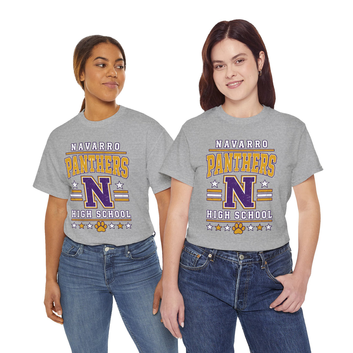 Navarro Panthers High School Tee — Retro Letterman N Design