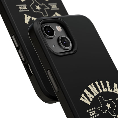 Black w/Ivory Logo lmpact-Resistant Phone Cases