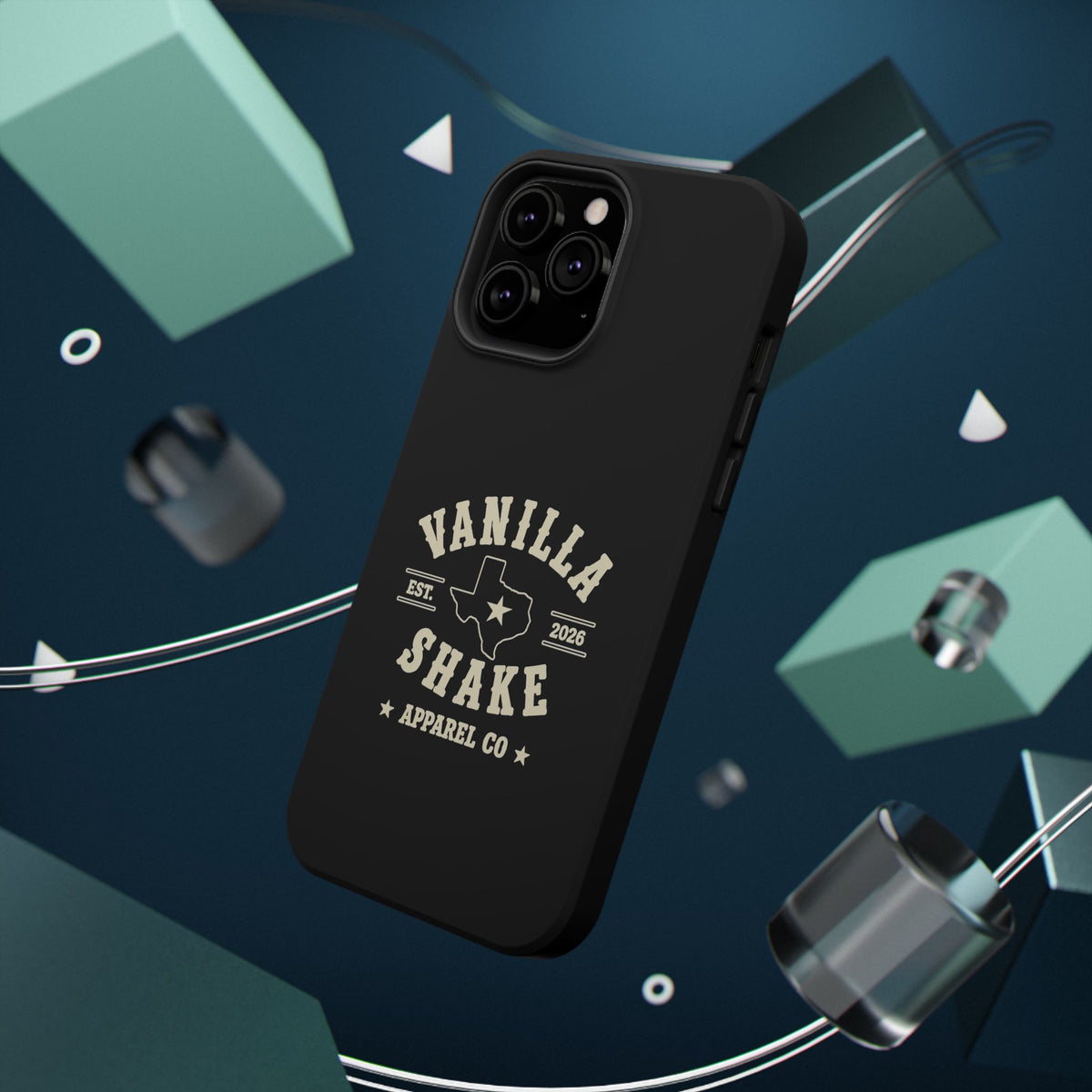 Black w/Ivory Logo lmpact-Resistant Phone Cases