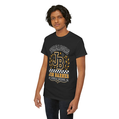 Toreadors JB Jim Barnes Middle School Tee — School Spirit Graphic T-Shirt