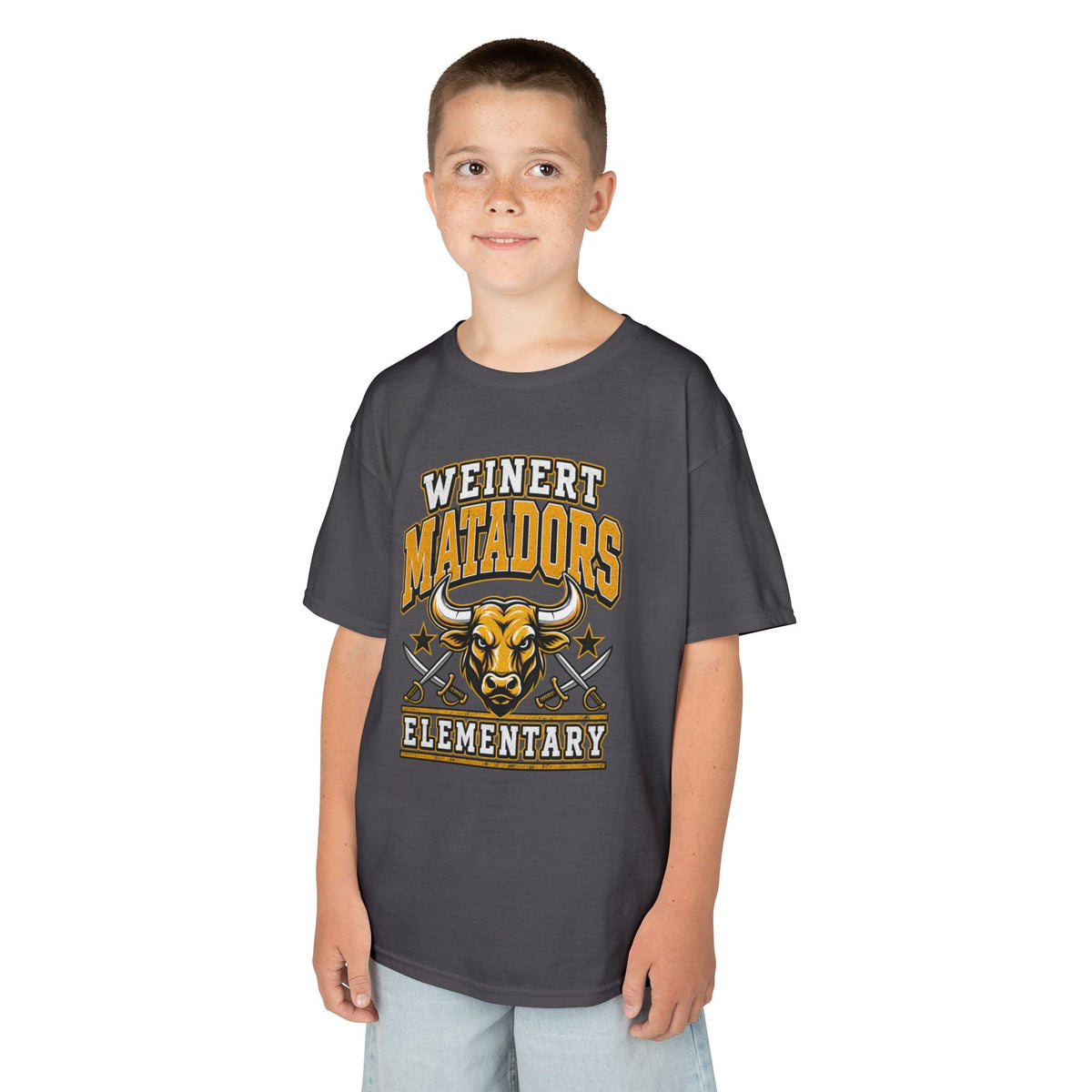 Weinert Matadors Elementary Kids T-Shirt — School Mascot Tee