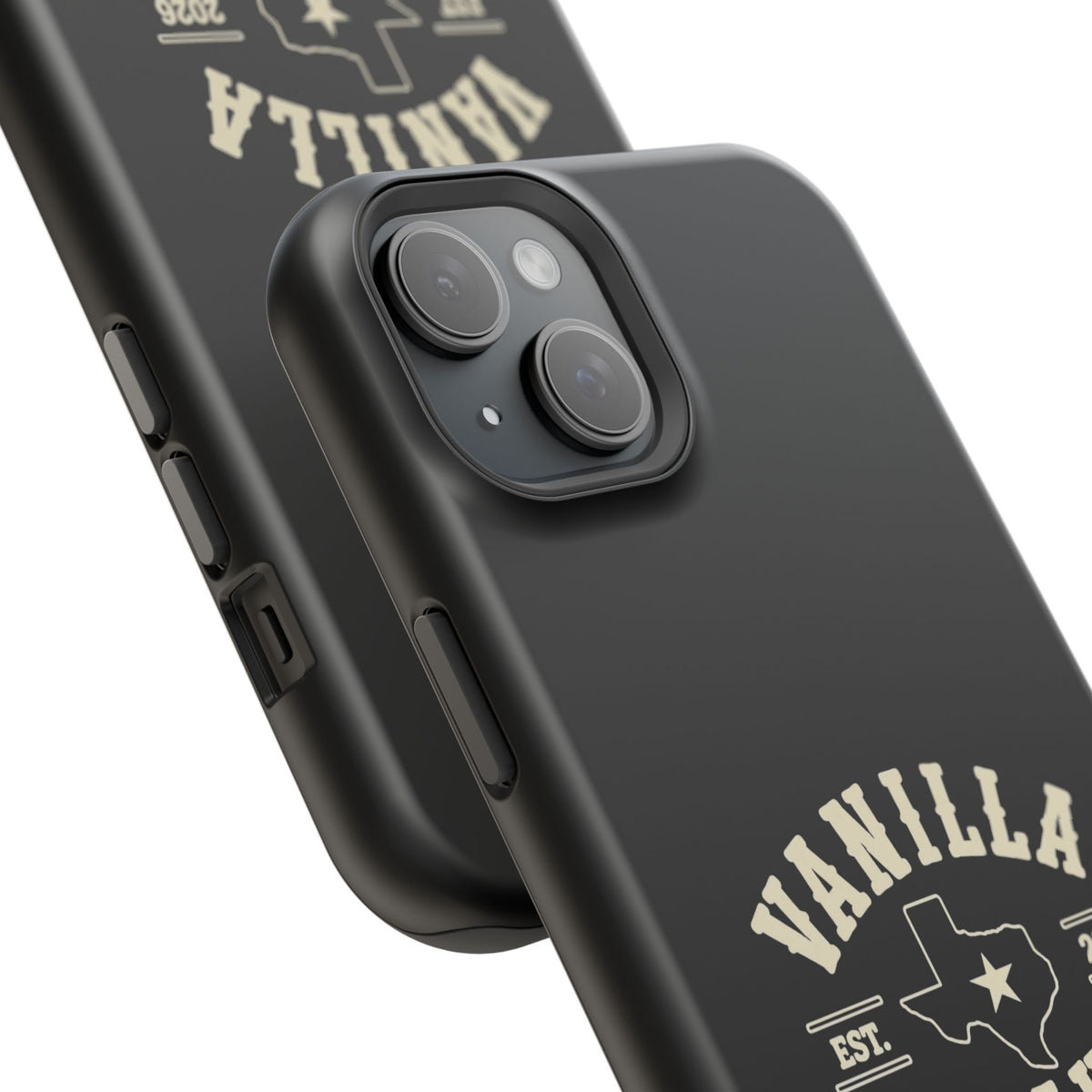 Black w/Ivory Logo lmpact-Resistant Phone Cases