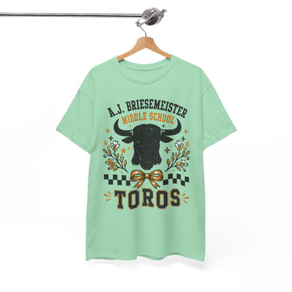 Toros Middle School Tee — A.J. Briesemeister School Spirit T-Shirt