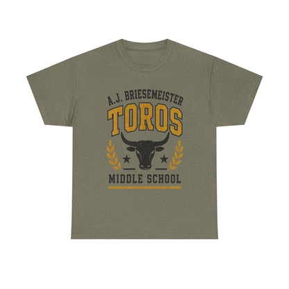 Toros Middle School Tee — A.J. Briesemeister School Spirit T-Shirt