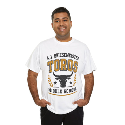 Toros Middle School Tee — A.J. Briesemeister School Spirit T-Shirt