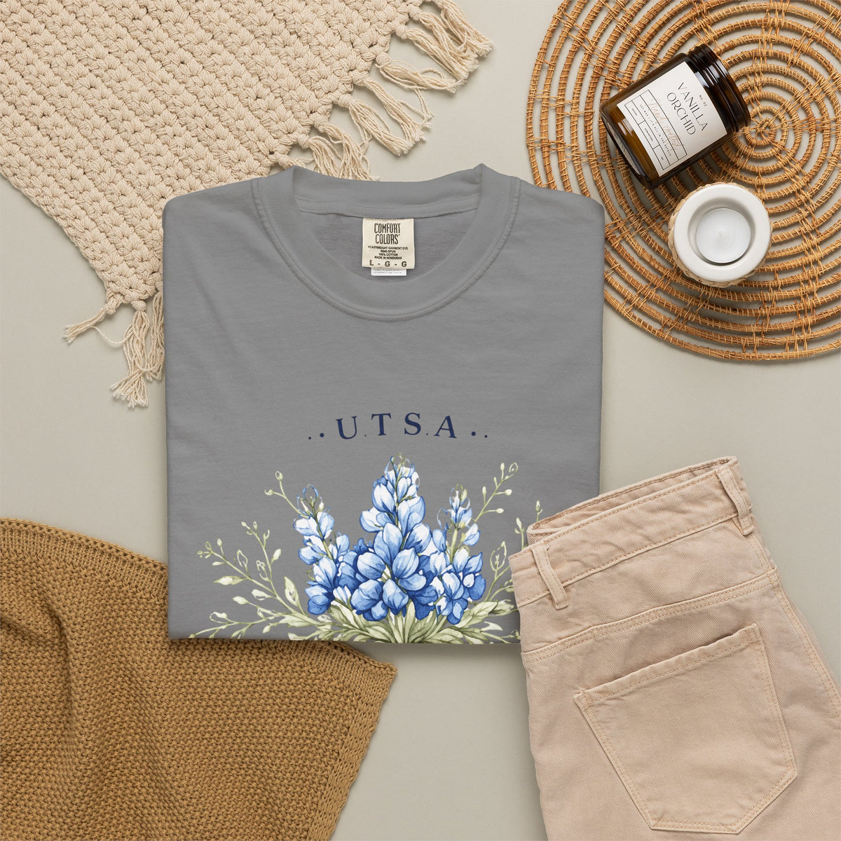 UTSA Roadrunners Floral T‑Shirt — Bluebonnet College Spirit Tee