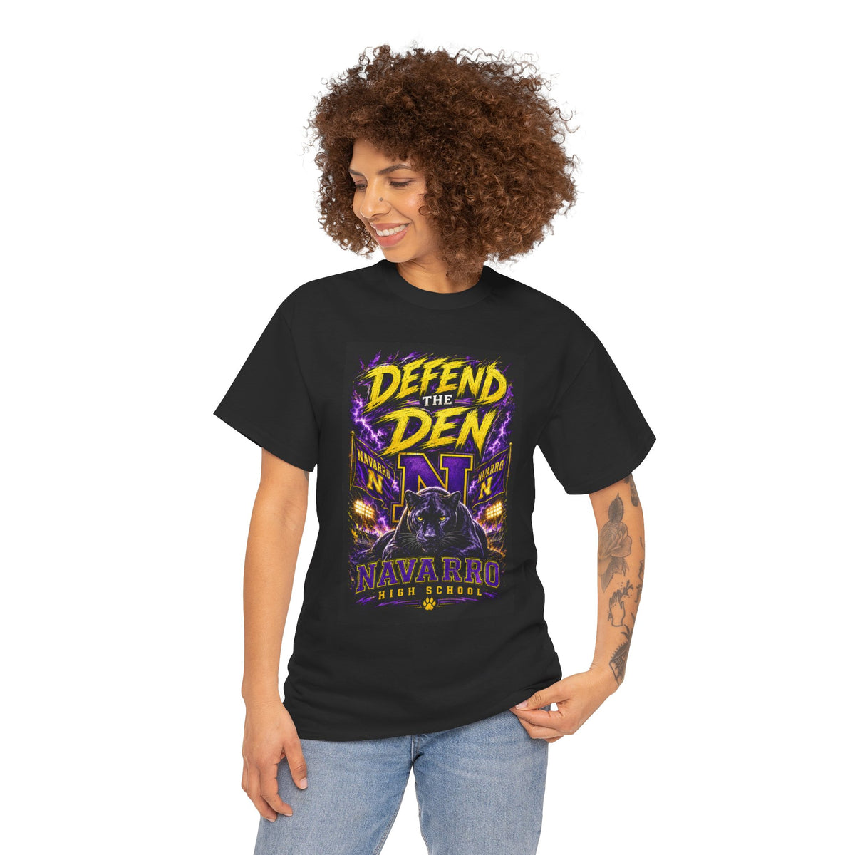 Defend the Den Navarro High School Panther T‑Shirt