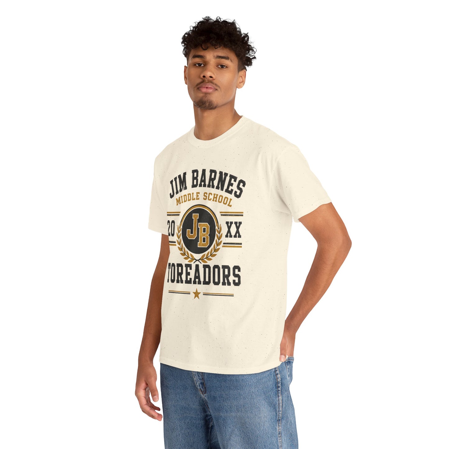 Jim Barnes Middle School Toreadors T-Shirt — School Spirit Tee with JB Crest