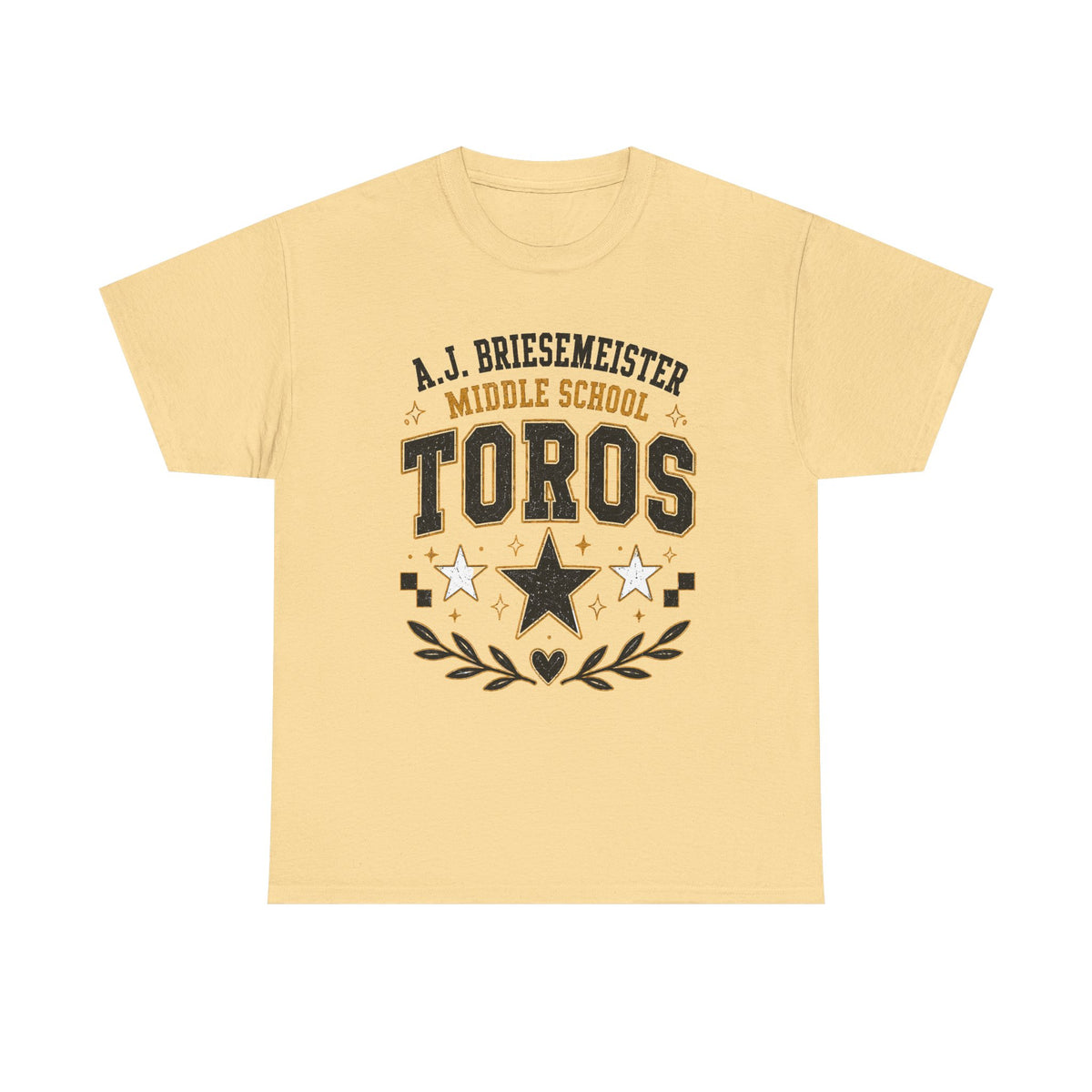 Toros Middle School Tee – A.J. Briesmeister School Spirit Shirt
