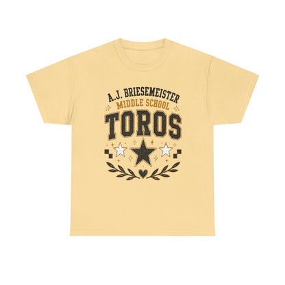 Toros Middle School Tee – A.J. Briesmeister School Spirit Shirt