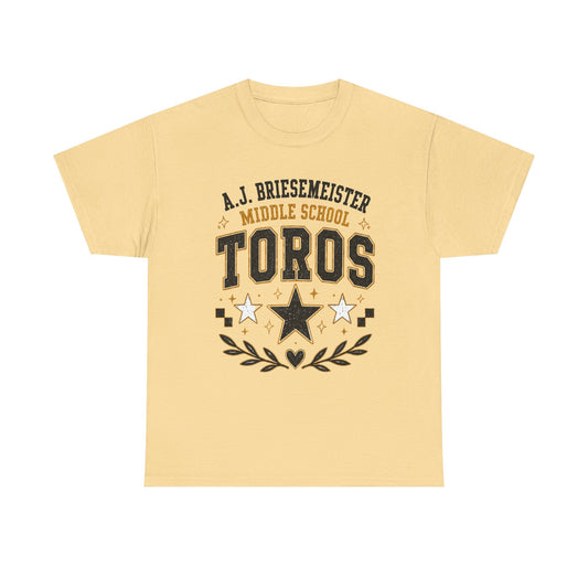 Toros Middle School Tee – A.J. Briesmeister School Spirit Shirt