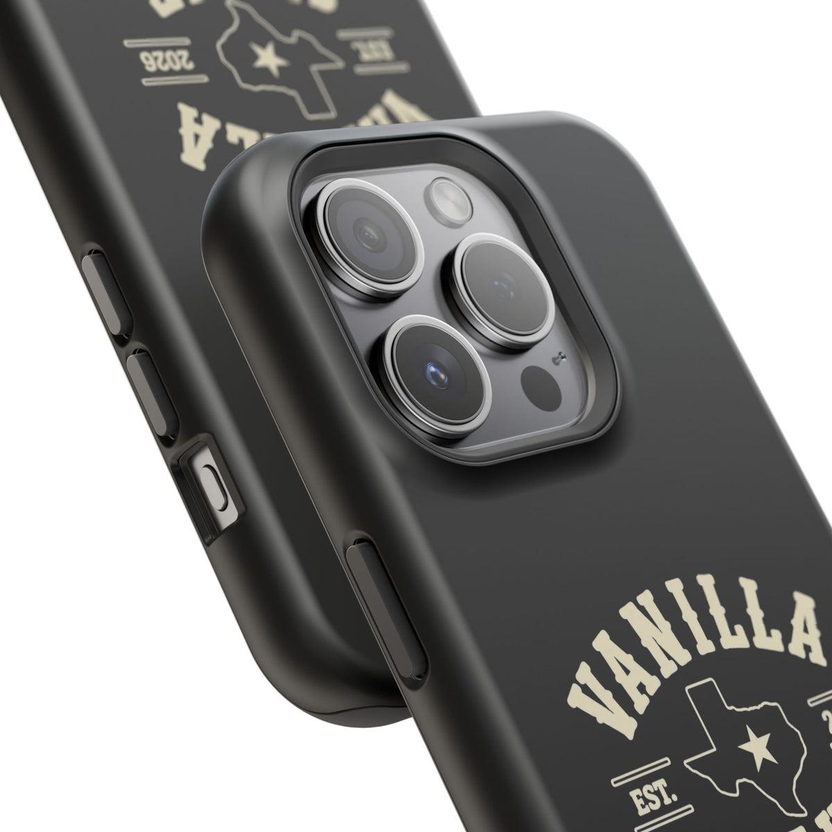 Black w/Ivory Logo lmpact-Resistant Phone Cases