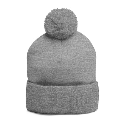 Pom-Pom Knit Cap (Embroidery)