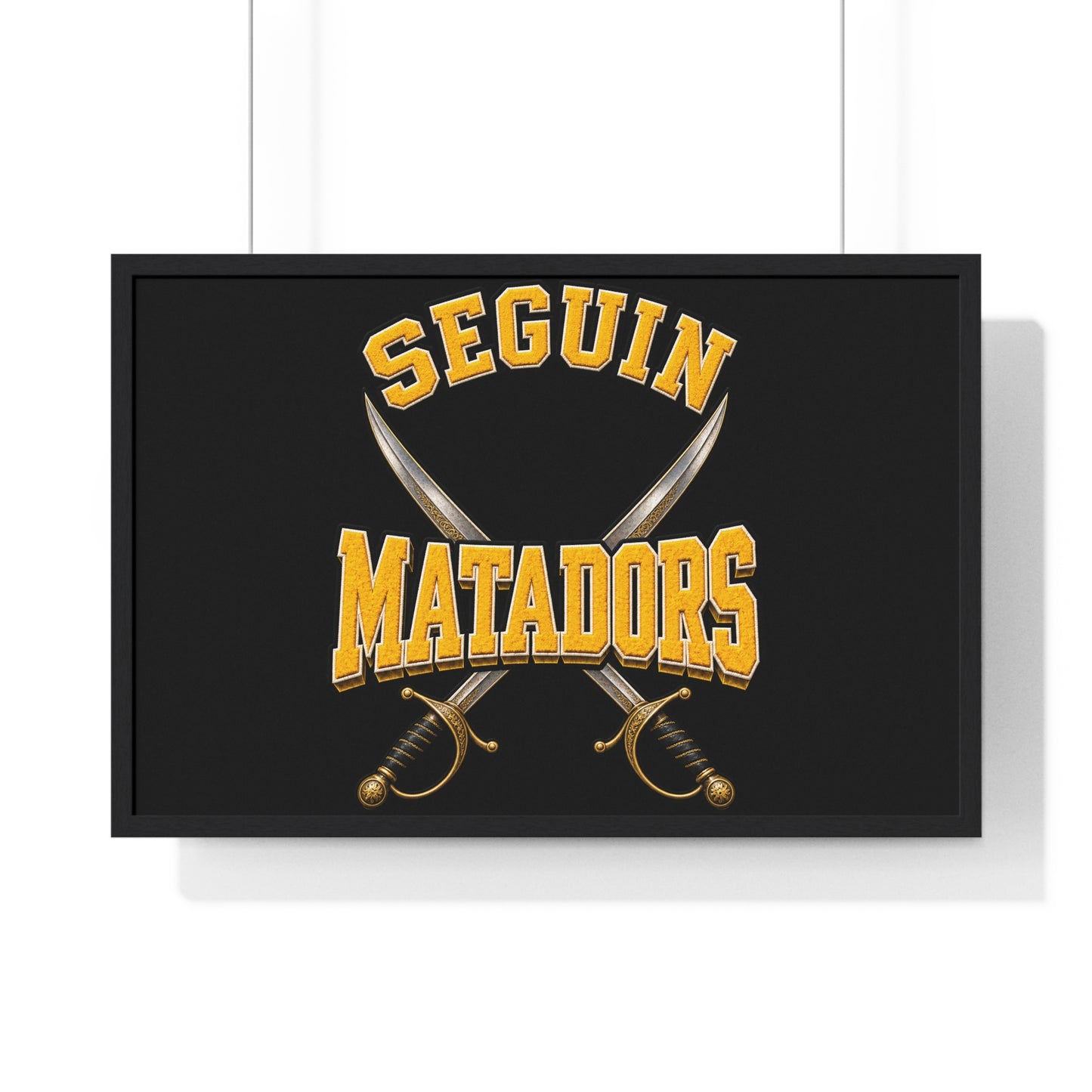 Seguin Matadors Horizontal Framed Poster-Sublimation