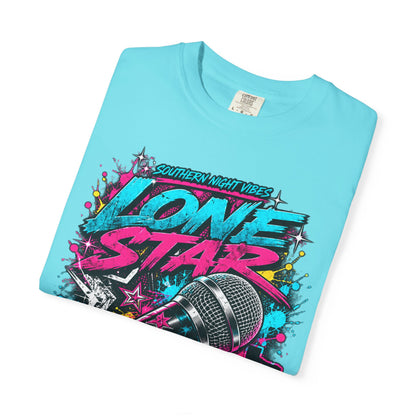 Lone Star Flow Microphone T-Shirt — Gonzales, Texas Retro Rap Tee