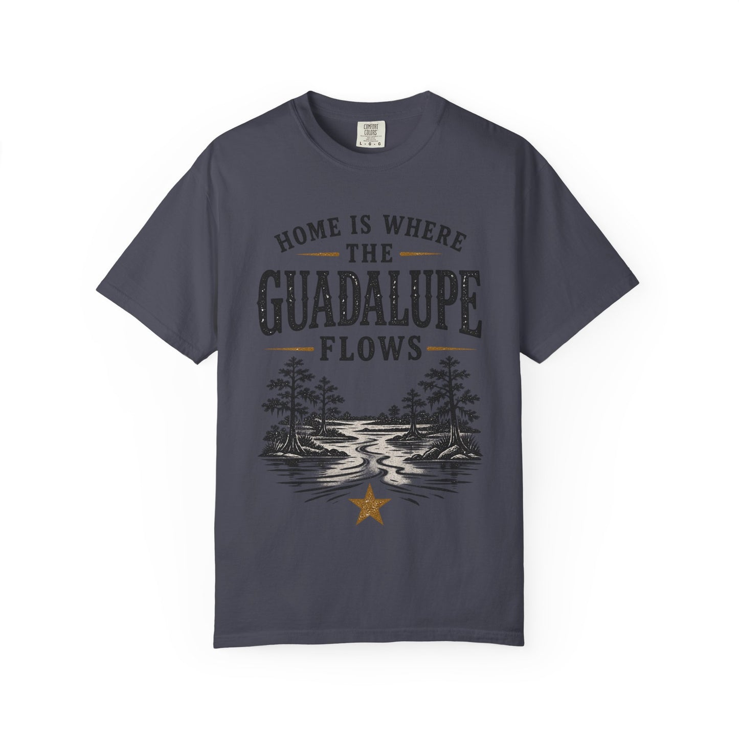Guadalupe River T-Shirt — "Home Is Where The Guadalupe Flows" Vintage Outdoors Tee