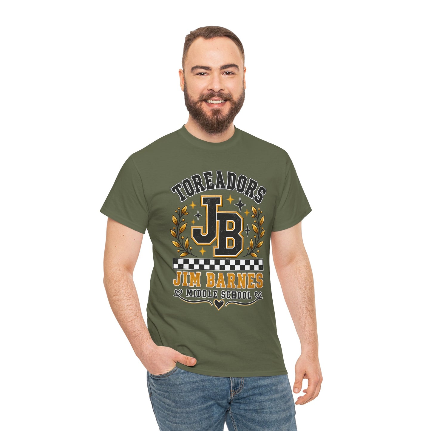 Toreadors JB Jim Barnes Middle School Tee — School Spirit Graphic T-Shirt