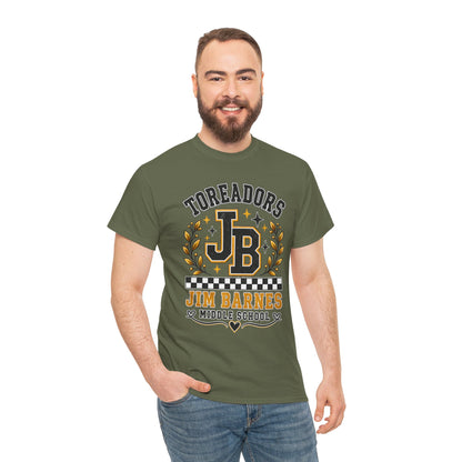 Toreadors JB Jim Barnes Middle School Tee — School Spirit Graphic T-Shirt