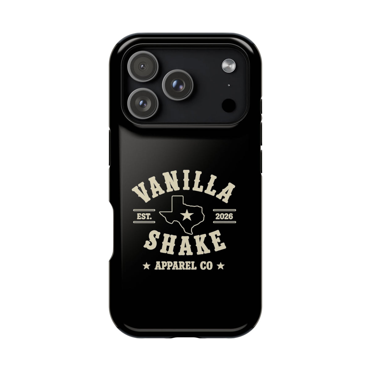 Black w/Ivory Logo lmpact-Resistant Phone Cases