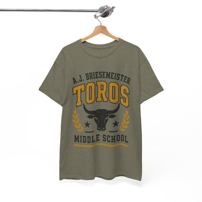 Toros Middle School Tee — A.J. Briesemeister School Spirit T-Shirt