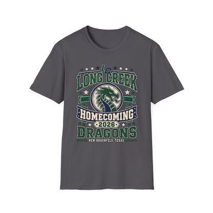 Long Creek Dragons Homecoming T-Shirt — School Spirit Tee (Est. 2020)