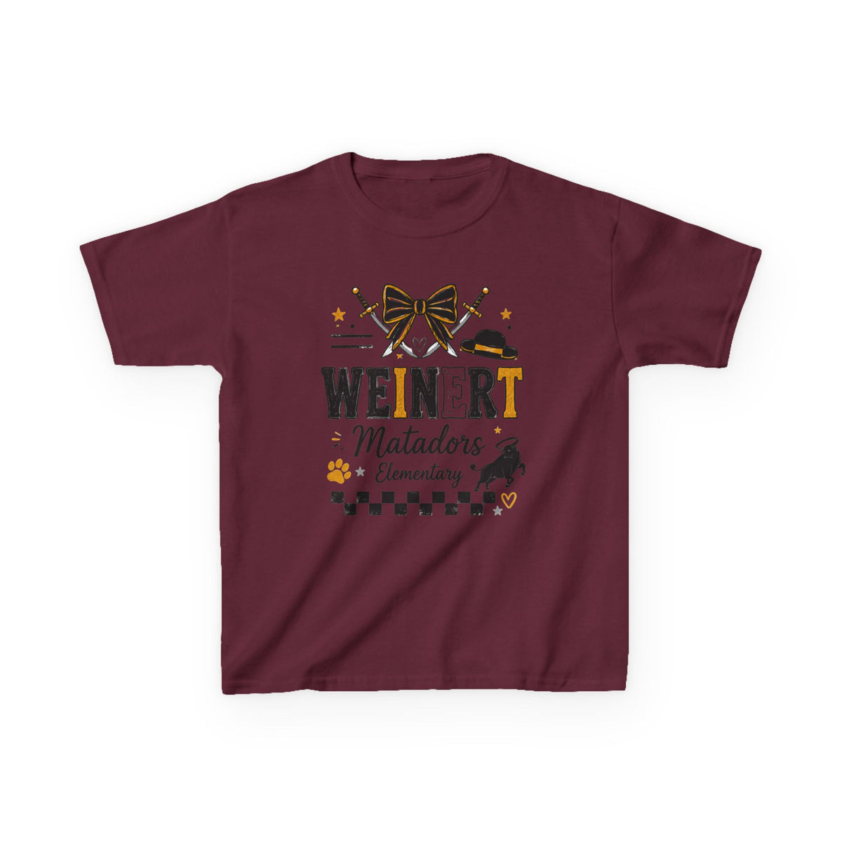 Matadors Elementary Kids T‑Shirt – 'Weinert' School Spirit Tee
