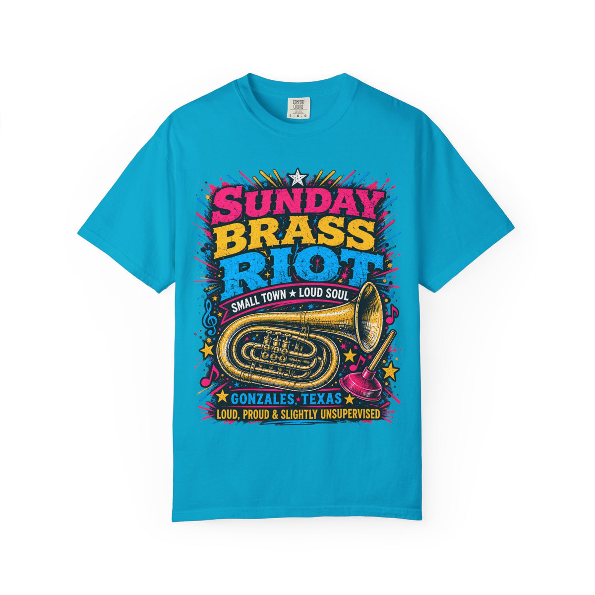 Sunday Brass Riot T‑Shirt — Gonzales Texas Band Tee