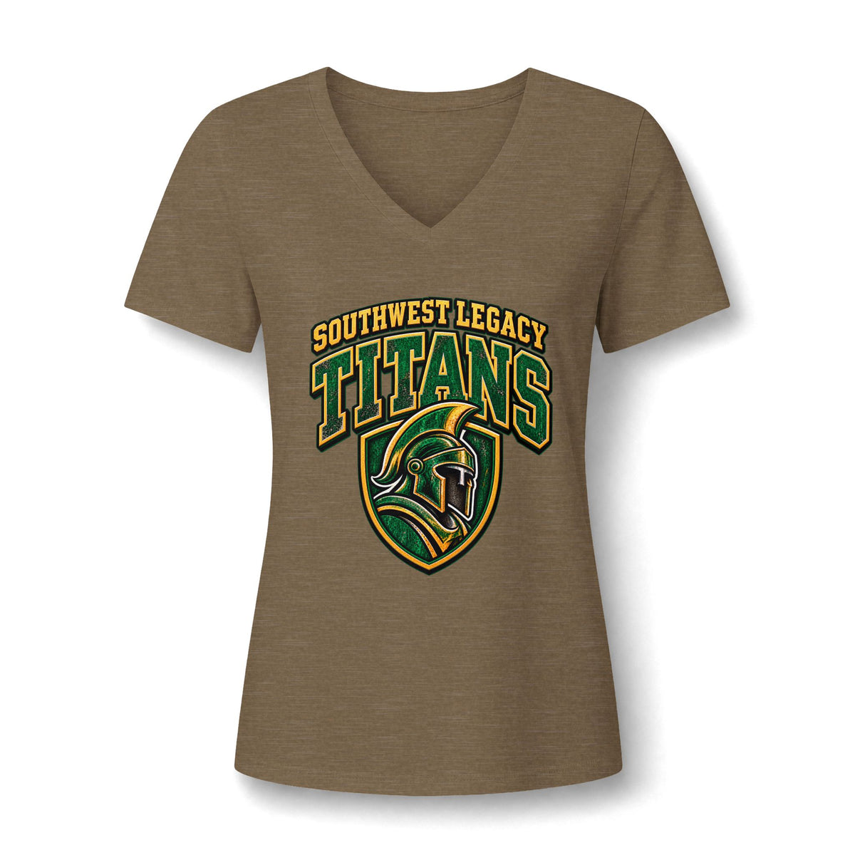 Titans Women's V-Neck Tee — Southwest Legacy San Antonio School Spirit Shirt