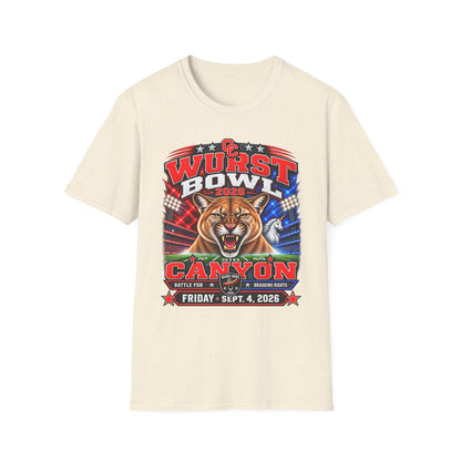 Wurst Bowl 2026 T-Shirt — Canyon Football Game Day Tee