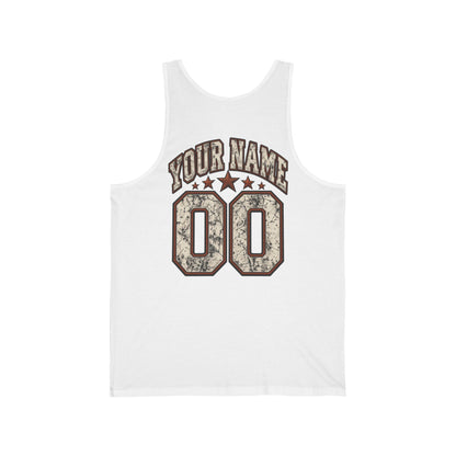 Football Mama Tank Top — Vintage Gameday Jersey Tank (Custom Name & Number)