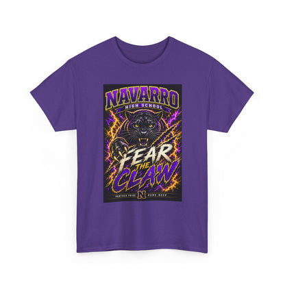 Navarro High "Fear the Claw" Panther Tee — School Spirit Football Shirt