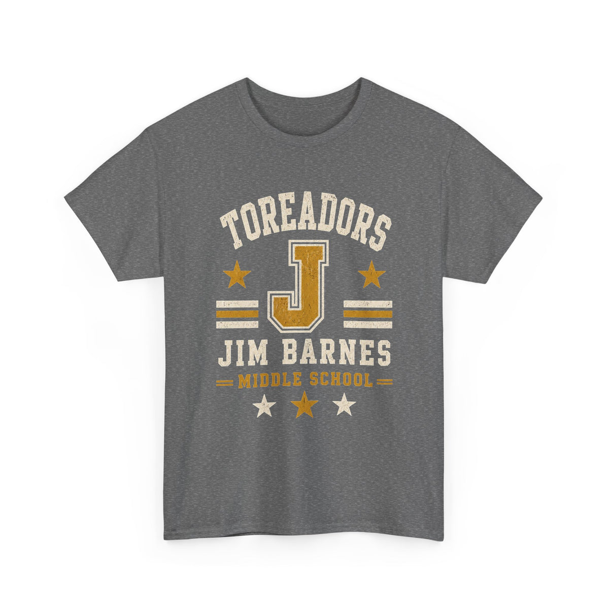 Toreadors Jim Barnes School Letterman Tee — Vintage School Spirit T-Shirt