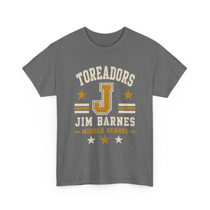 Toreadors Jim Barnes School Letterman Tee — Vintage School Spirit T-Shirt
