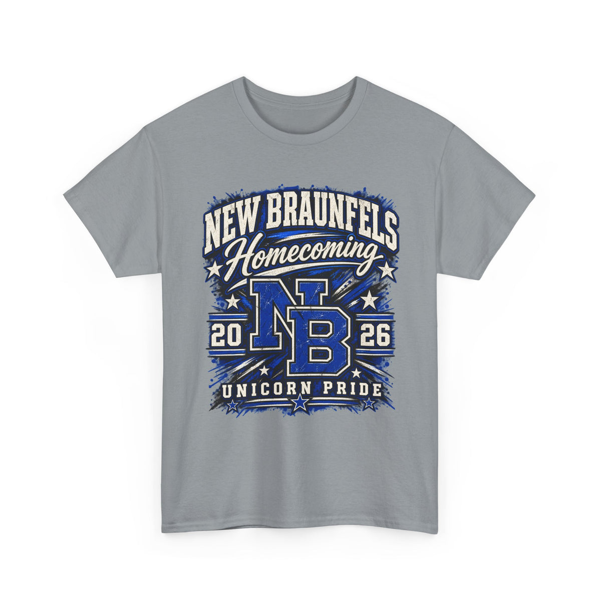 New Braunfels Homecoming 2026 T-Shirt — NB Unicorn Pride School Spirit Tee