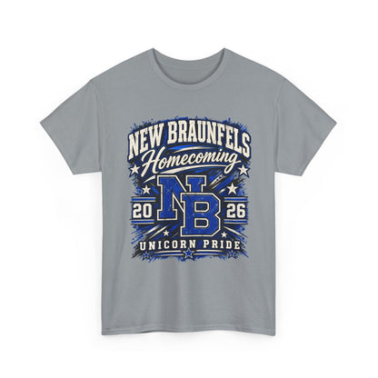 New Braunfels Homecoming 2026 T-Shirt — NB Unicorn Pride School Spirit Tee