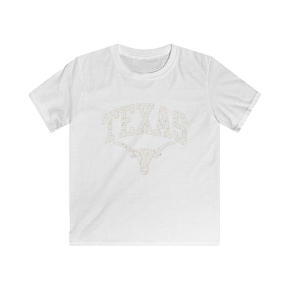 Kids Texas Longhorns Graphic Tee — Vintage Sports School Spirit Shirt