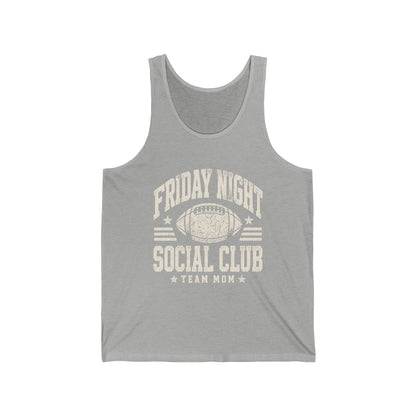 Friday Night Social Club Team Mom Tank — Personalized Gameday Jersey Tank